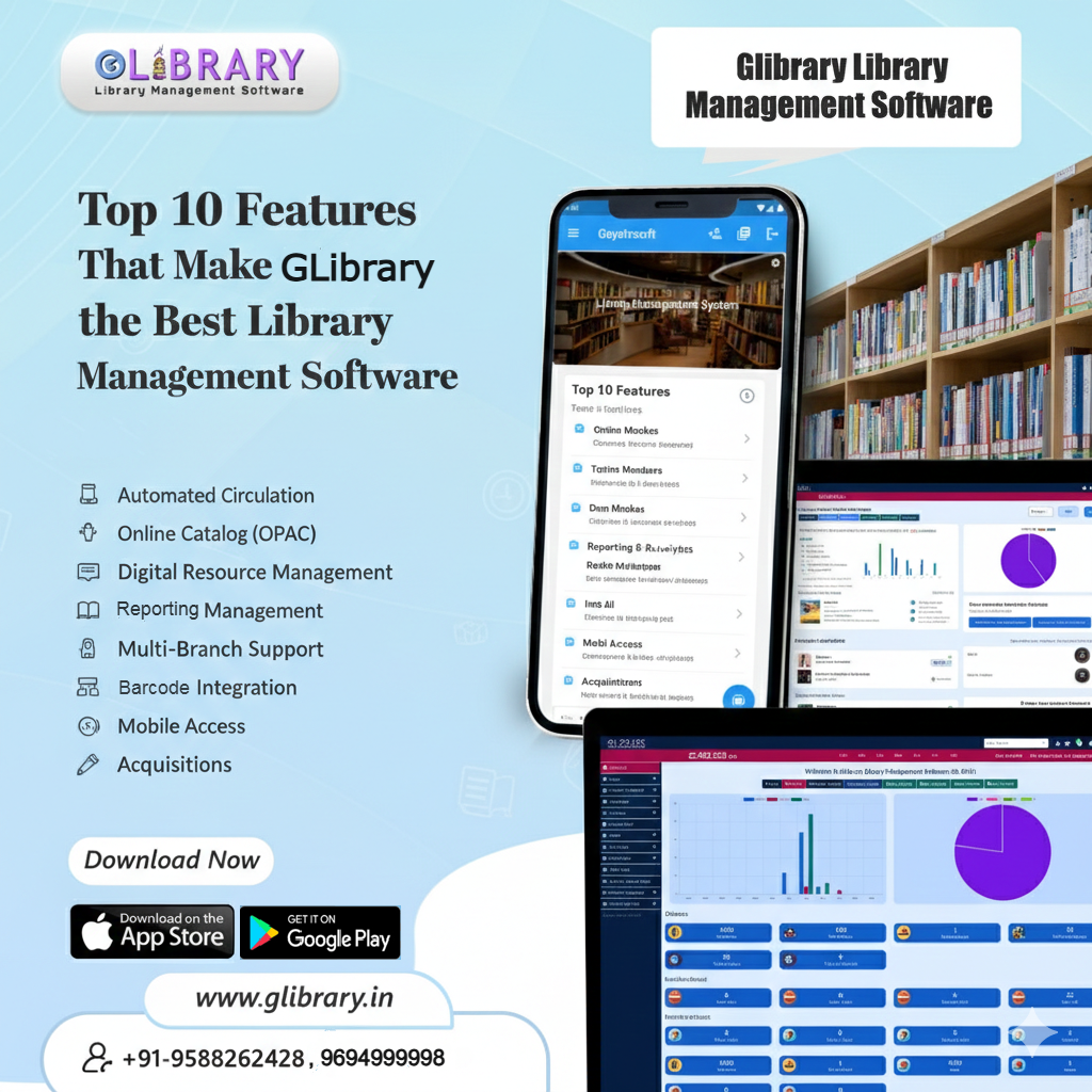 Top 10 Features That Make Glibrary the Best Library Management Software