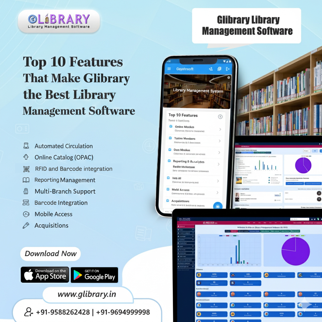 Top 10 Features That Make Glibrary the Best Library Management Software